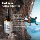 HAPPY FOX Organic Superfoods Liquid Drops lifestyle use with tea