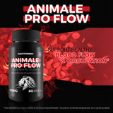 Happy Health Animale Pro Flow bottle on a wooden surface