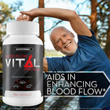 Happy Health Blood Flow Vital Pro Plus bottle side view