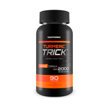 Happy Health Turmeric Trick supplement front view with capsules