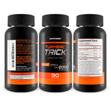 Happy Health Turmeric Trick supplement side view showing packaging