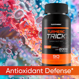 Happy Health Turmeric Trick supplement with a measuring spoon