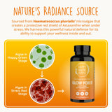 Happy Healthy Hippie Astaxanthin softgel bottle open with softgels
