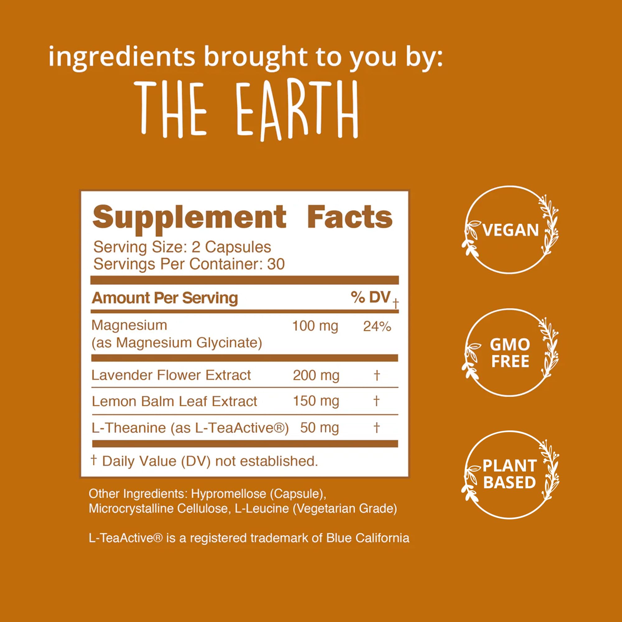 Happy Healthy Hippie Be Grounded Supplement ingredients list