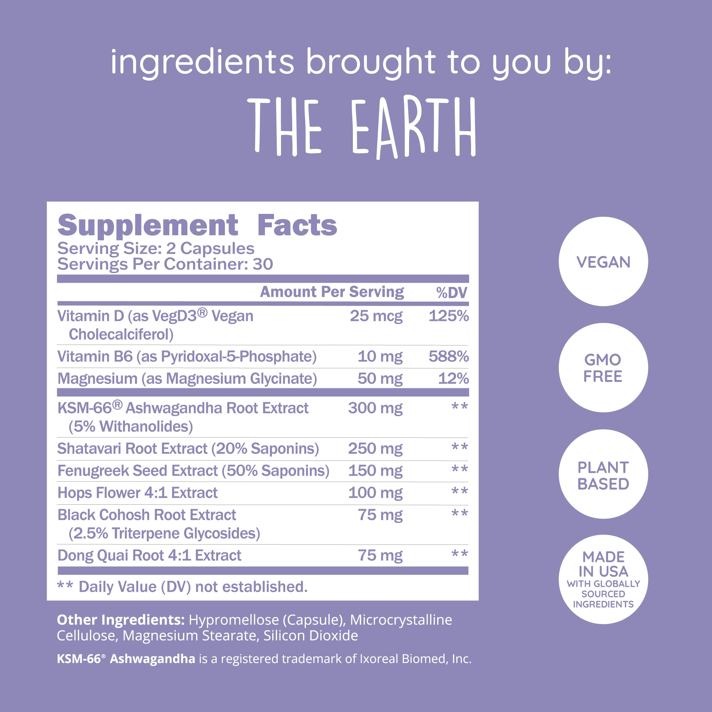 Happy Healthy Hippie DIM Supplement ingredients list