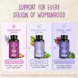 Happy Healthy Hippie Go With The Flow DIM Supplement with a glass of water