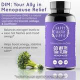 Happy Healthy Hippie Go With The Flow Menopause Supplement capsule close-up