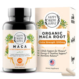 Happy Healthy Hippie Maca Root Capsules 1200mg front view
