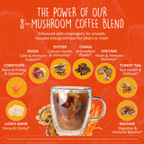 Happy Healthy Hippie Mushroom Coffee scoop and powder