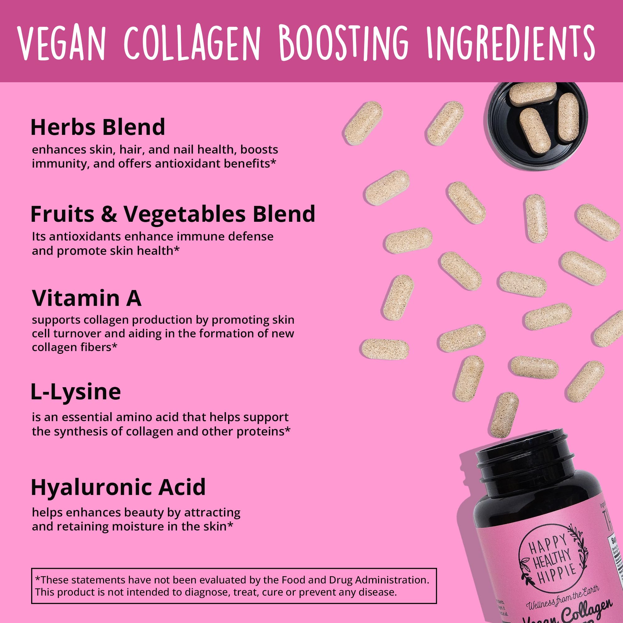 Happy Healthy Hippie Vegan Collagen support lifestyle scene