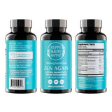 Happy Healthy Hippie Zen Again Ashwagandha supplement with measuring spoon