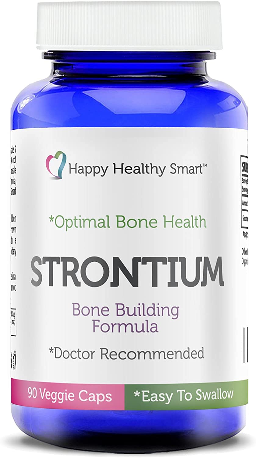 Happy Healthy Smart Strontium Citrate Multimineral Supplement front view