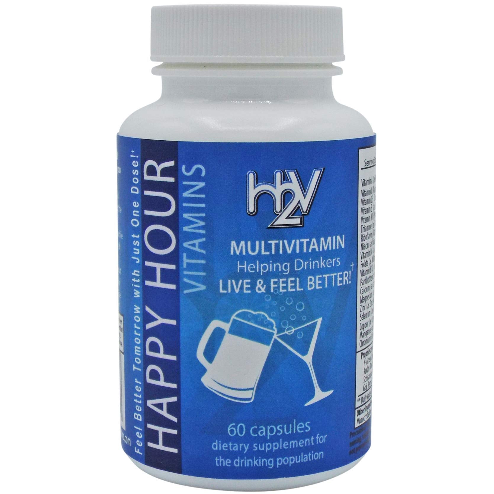 Happy Hour Vitamins Multivitamin 60 capsules front view