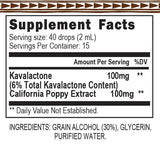 HAPPY KAVA California Poppy Kava Tincture Blend bottle with label