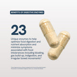 Happy V Multi-Enzymes capsule bottle with a measuring spoon