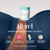Happy V Multi-Enzymes capsule bottle with natural background