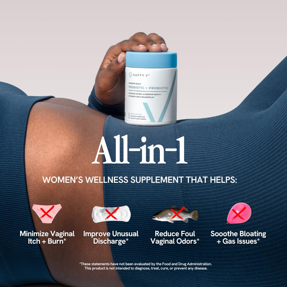 Happy V Women's Probiotic Supplement ingredients list