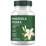 Haqeed Rhodiola Rosea Capsules front view with packaging