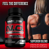 Hard Iron Labs N.O. Nitric Oxide support 100g capsule close-up