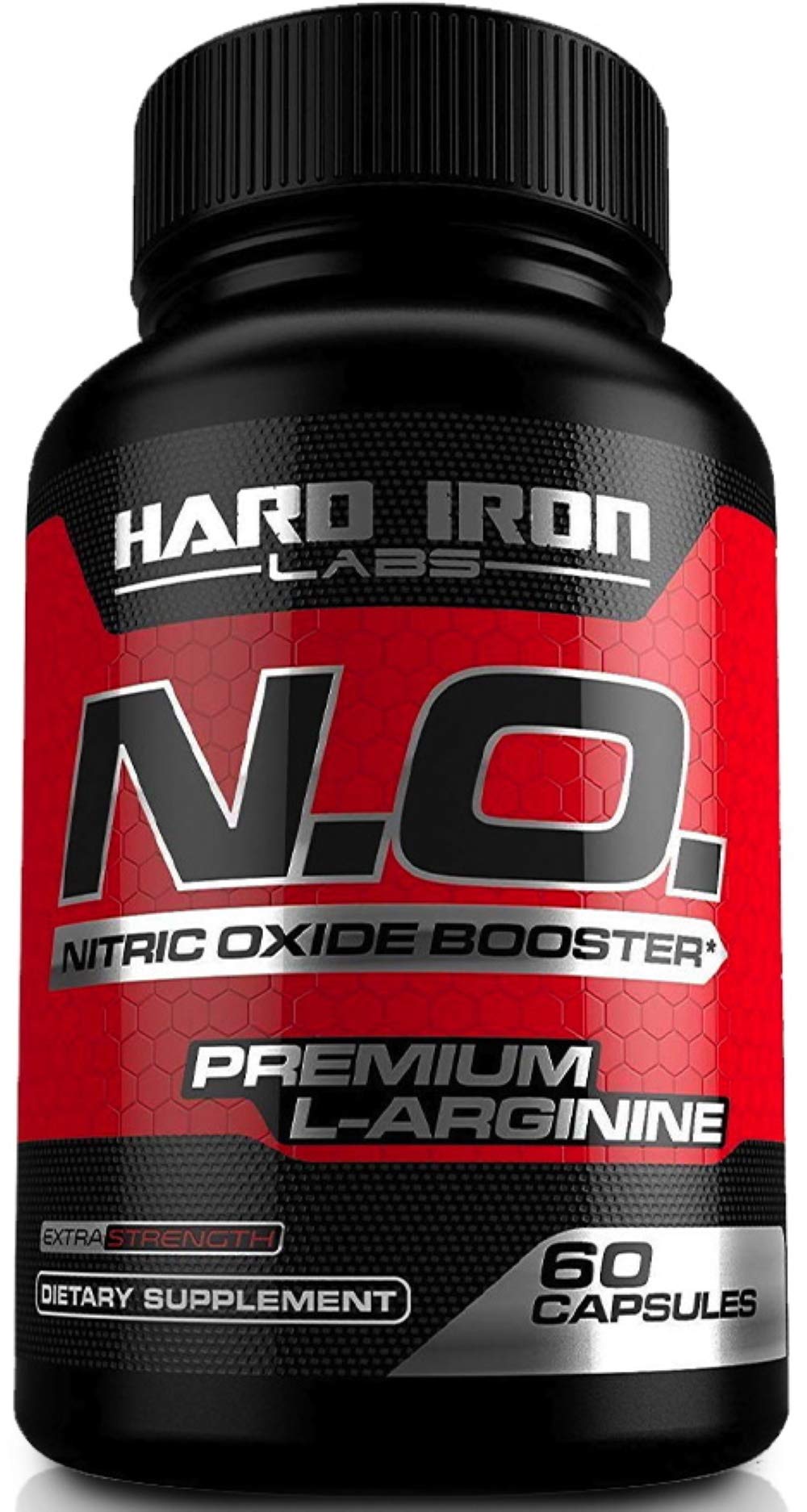 Hard Iron Labs N.O. Nitric Oxide support 100g front view
