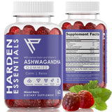 Harden Essentials Ashwagandha Gummies front view with packaging