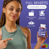Harden Essentials Ashwagandha Gummies in a hand for size reference