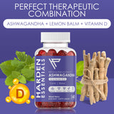 Harden Essentials Ashwagandha Gummies nutritional information on packaging