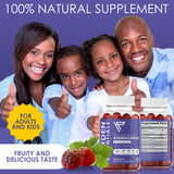 Harden Essentials Ashwagandha Gummies with fresh lemon balm leaves