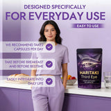 haritaki Haritaki Capsules bottle with a measuring spoon