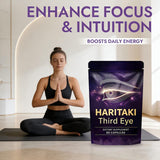 haritaki Haritaki Capsules lifestyle scene with a glass of water
