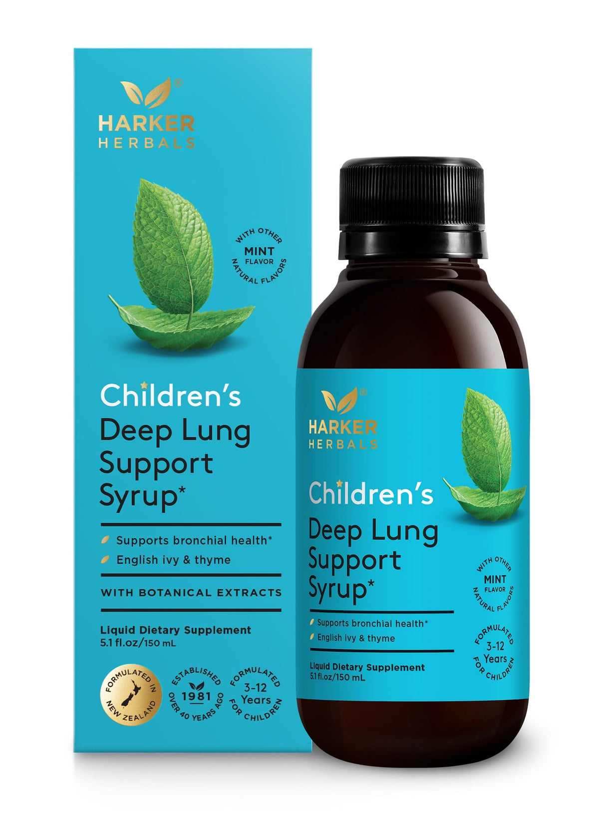 Harker Herbals Kids Herbal Syrup 230g front view