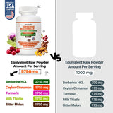 HARMONIFY Berberine Supplement ingredients list on the back