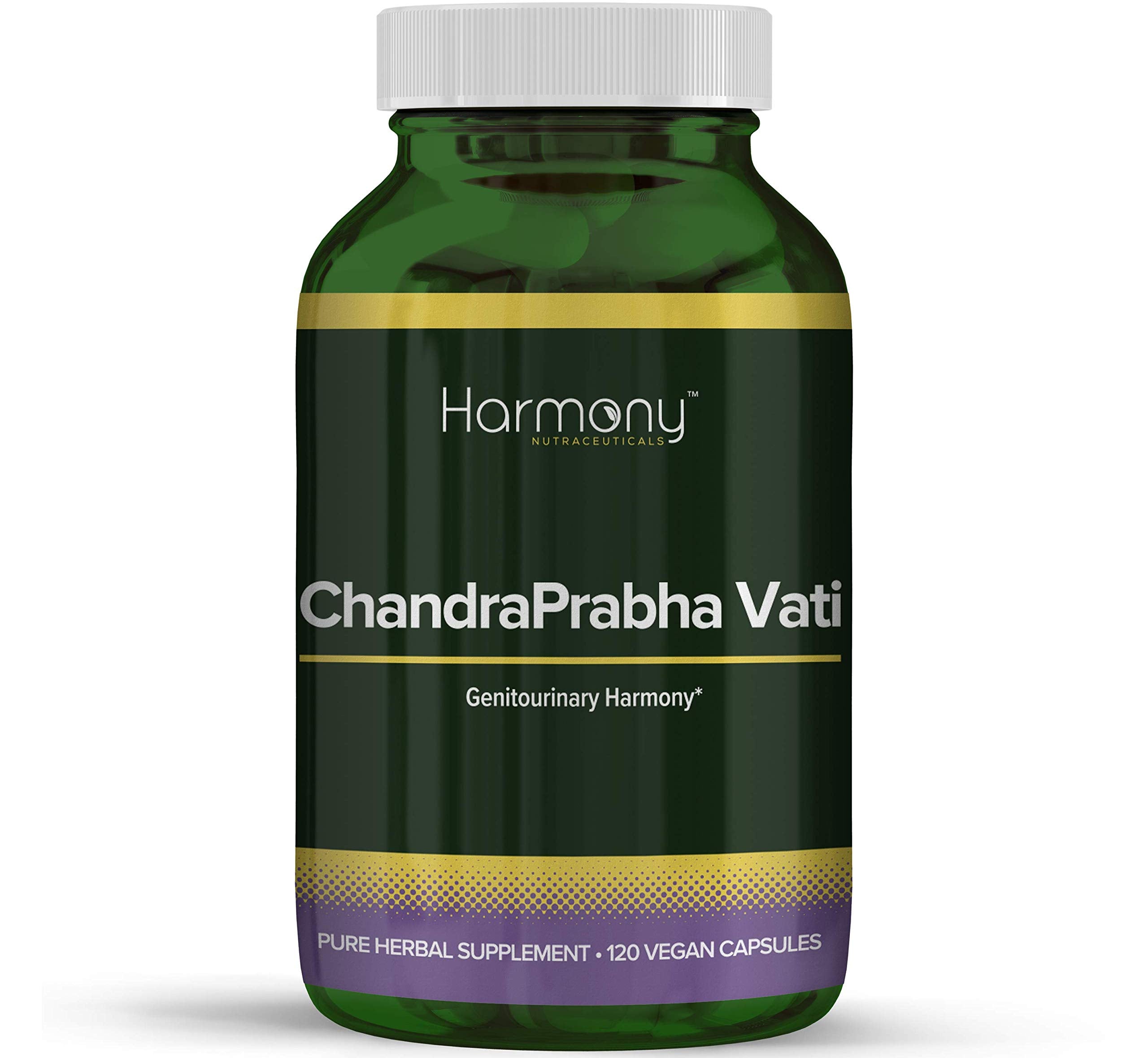 Harmony Nutraceuticals ChandraPrabha Vati 120 Vegan Capsules front view