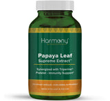Harmony Nutraceuticals Papaya Leaf Extract 120 Vegan Capsules front view