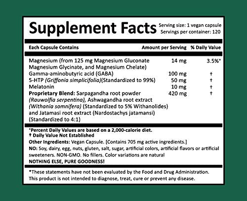 Harmony Nutraceuticals Sleep First Wizard of Zz bottle side view