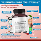 HarmoVira Glucosamine Chondroitin MSM Supplement ingredients list