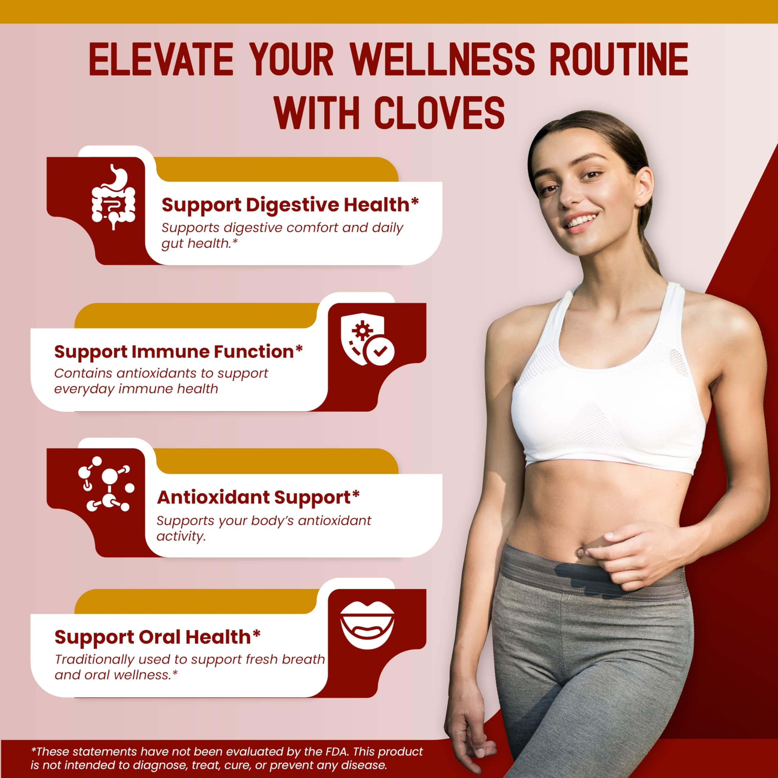 HarmoVira Liposomal Cloves Supplement with a measuring spoon