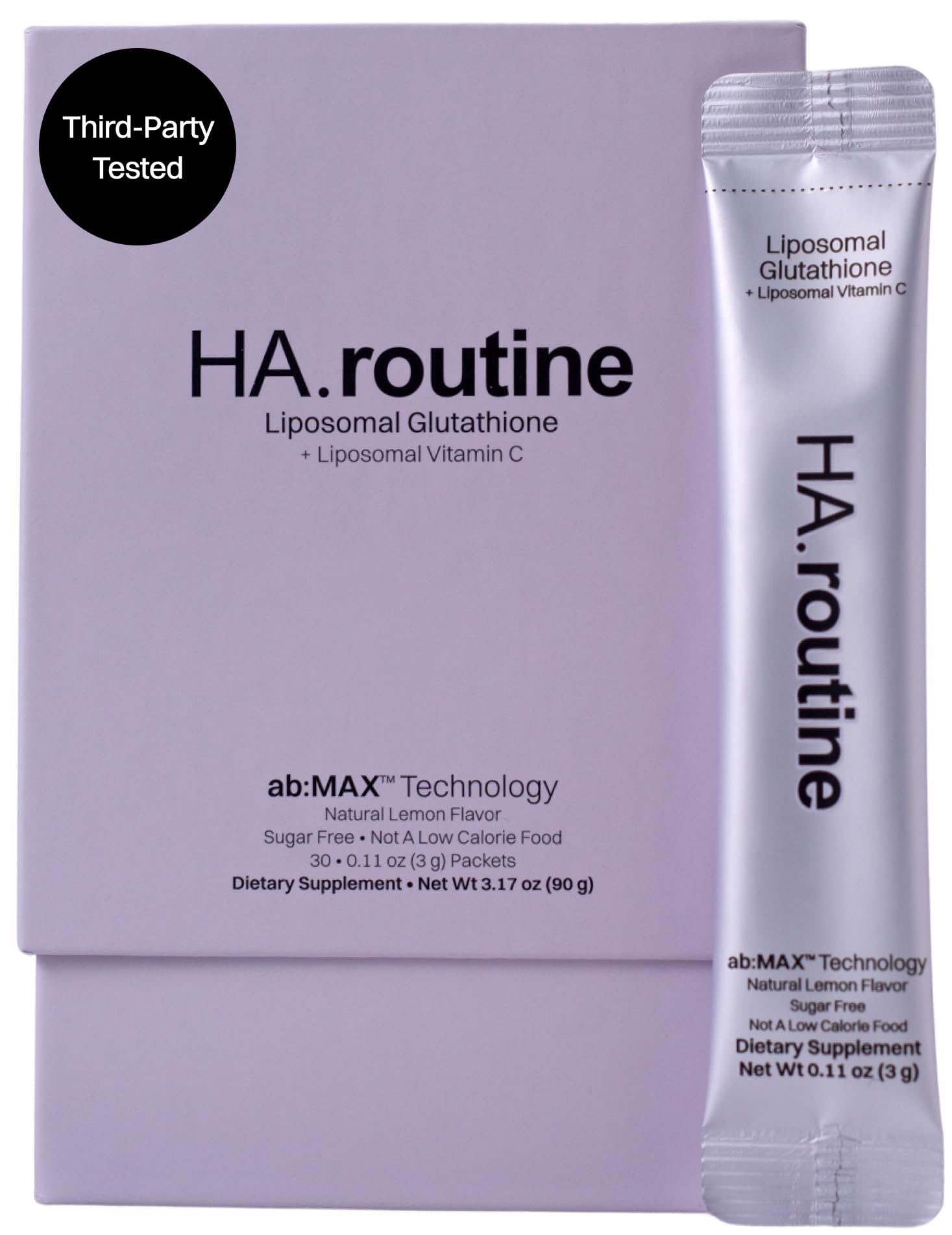 Haroutine Glutathione Liposomal Powder Sticks packaging front view