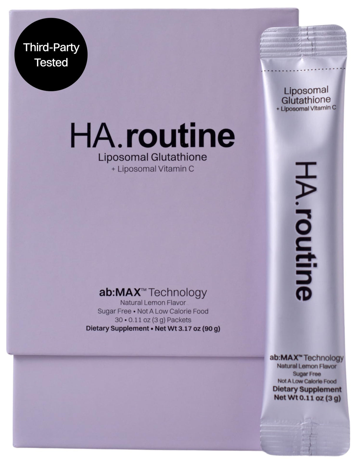 Haroutine Glutathione Liposomal Powder Sticks packaging front view