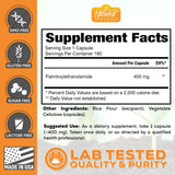 HARVEST NATURALS Palmitoylethanolamide (PEA) capsules on a wooden table
