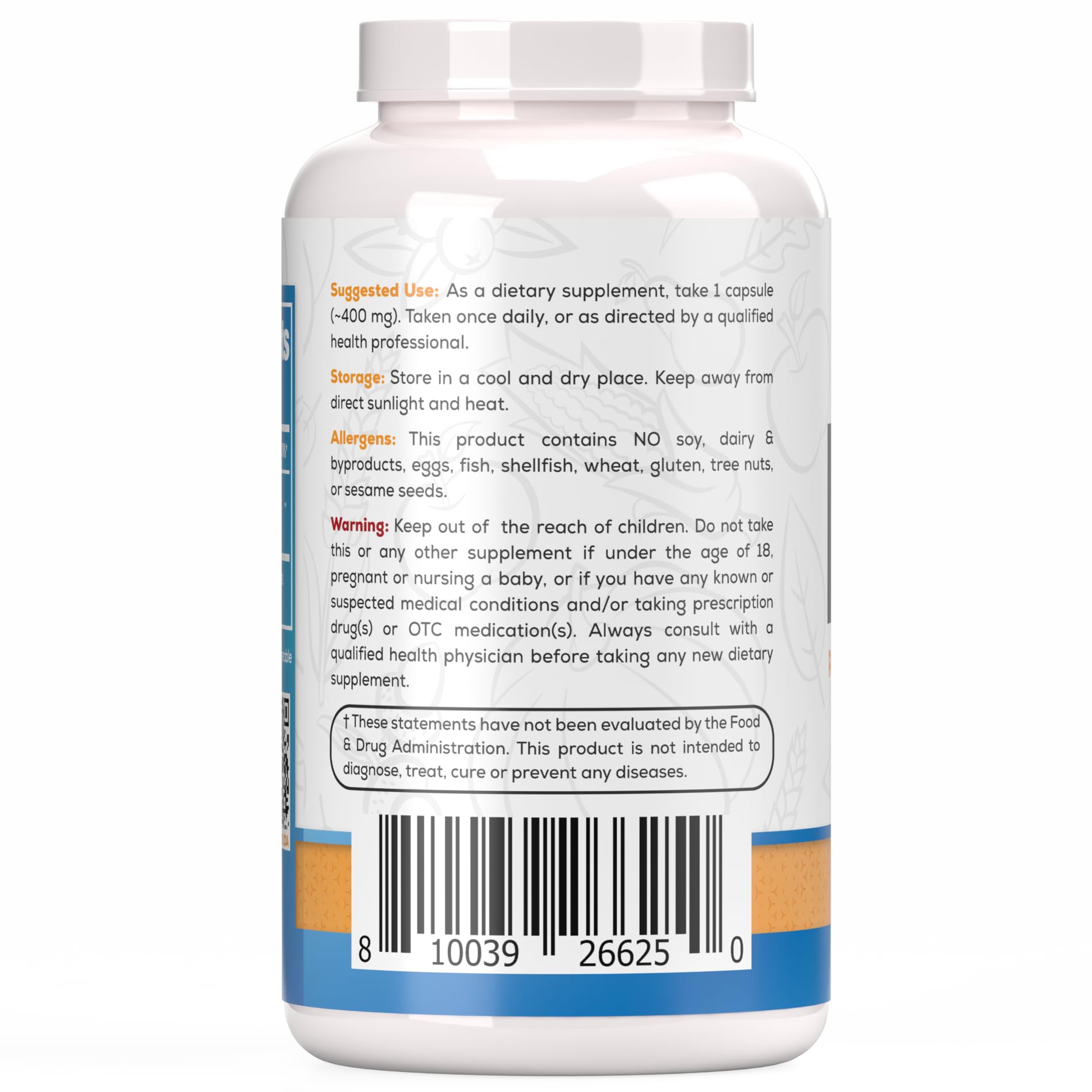 HARVEST NATURALS Palmitoylethanolamide (PEA) capsules with packaging