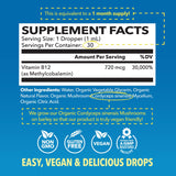 HAVASU NUTRITION B12 Liquid Drops bottle side view