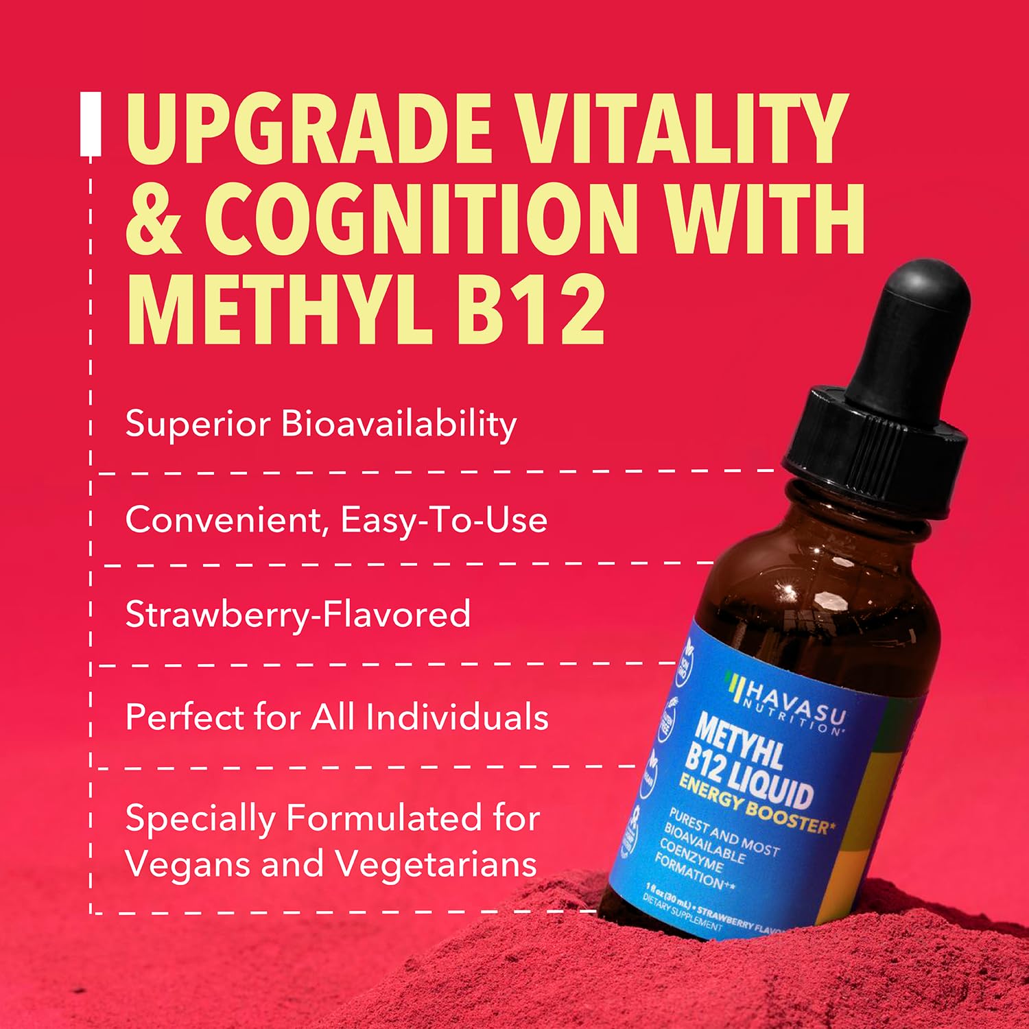 HAVASU NUTRITION B12 Liquid Drops nutritional information