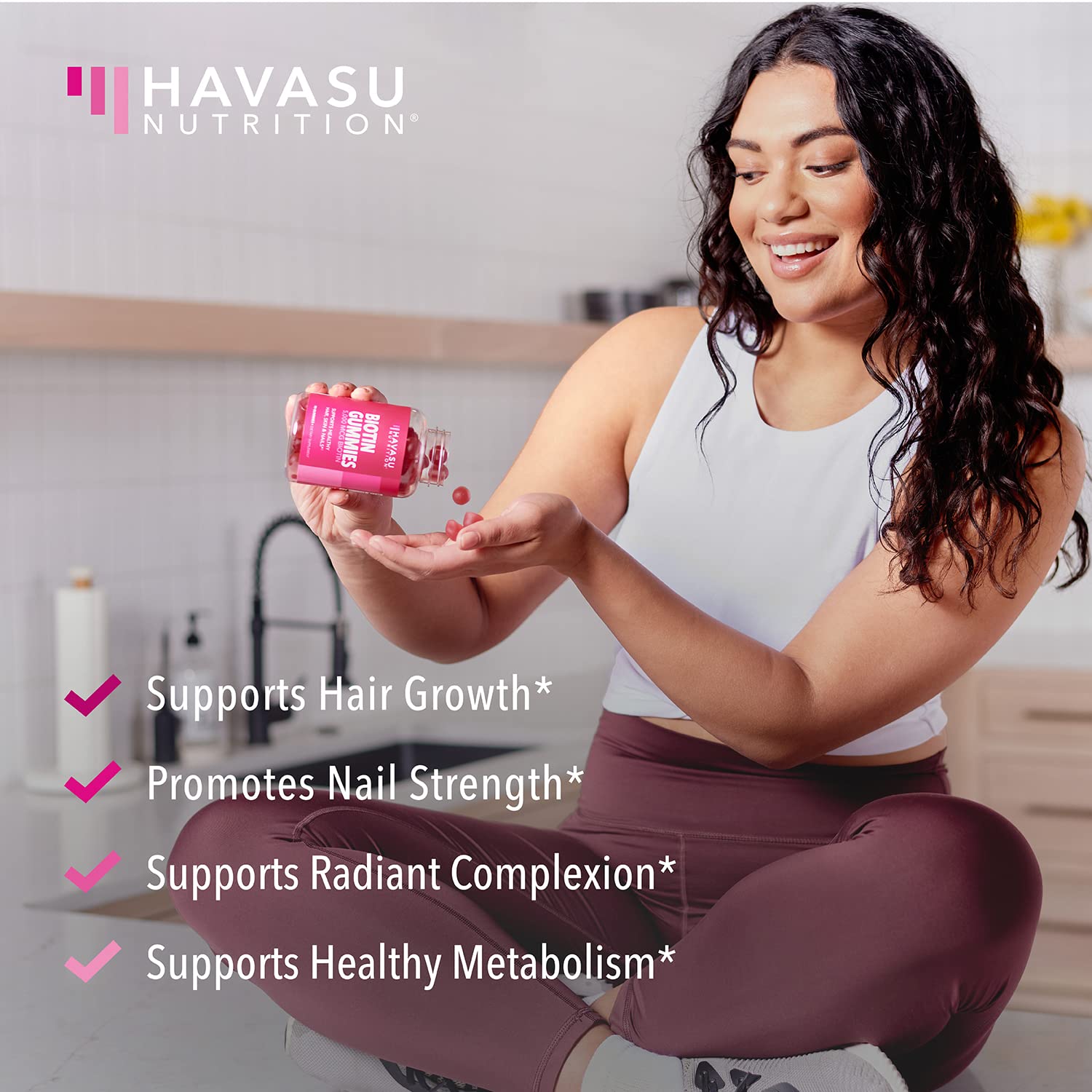 HAVASU NUTRITION Biotin Gummies 5000mcg with ingredients list
