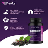 HAVASU NUTRITION Elderberry Capsules 400mg with measuring spoon
