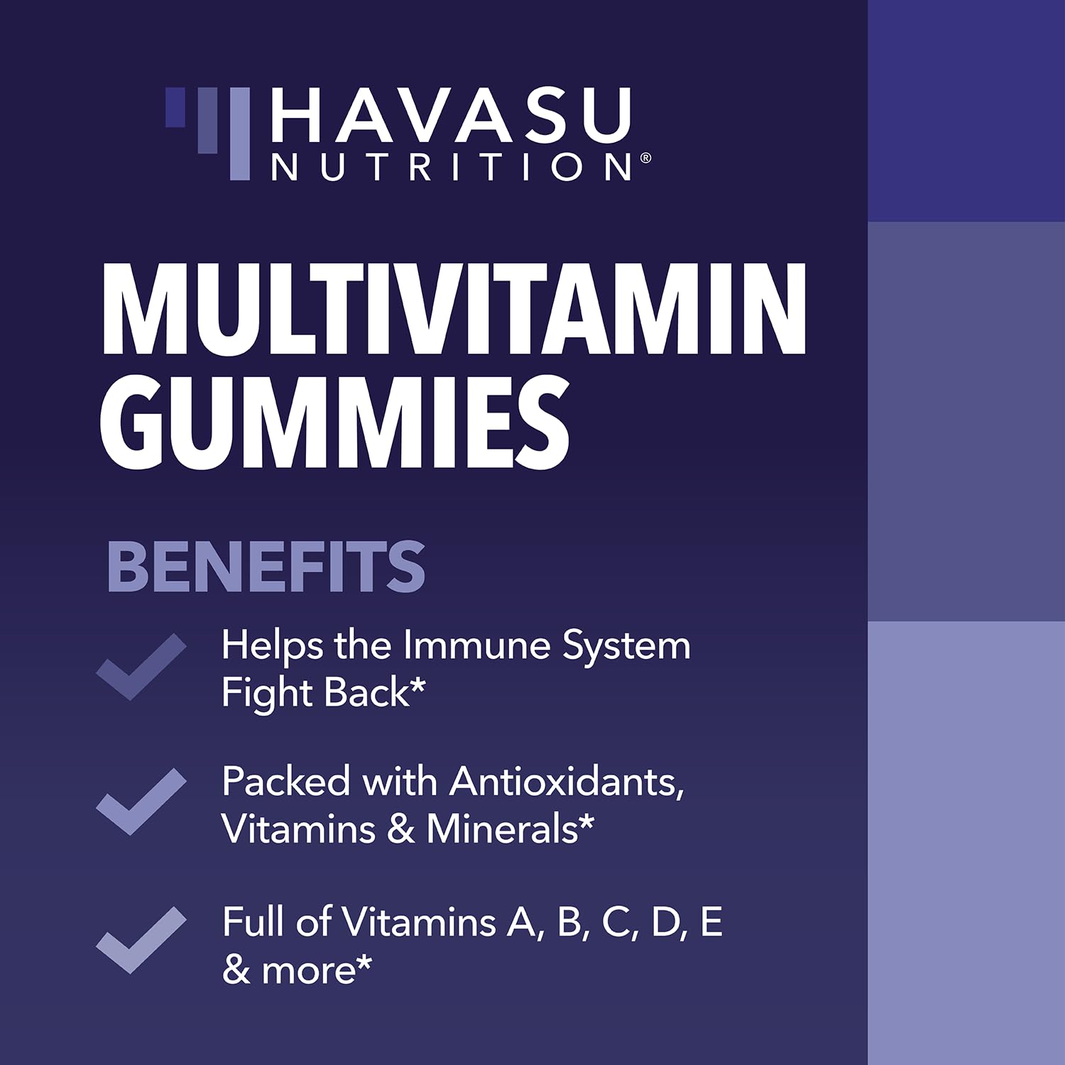HAVASU NUTRITION gummies with natural flavours