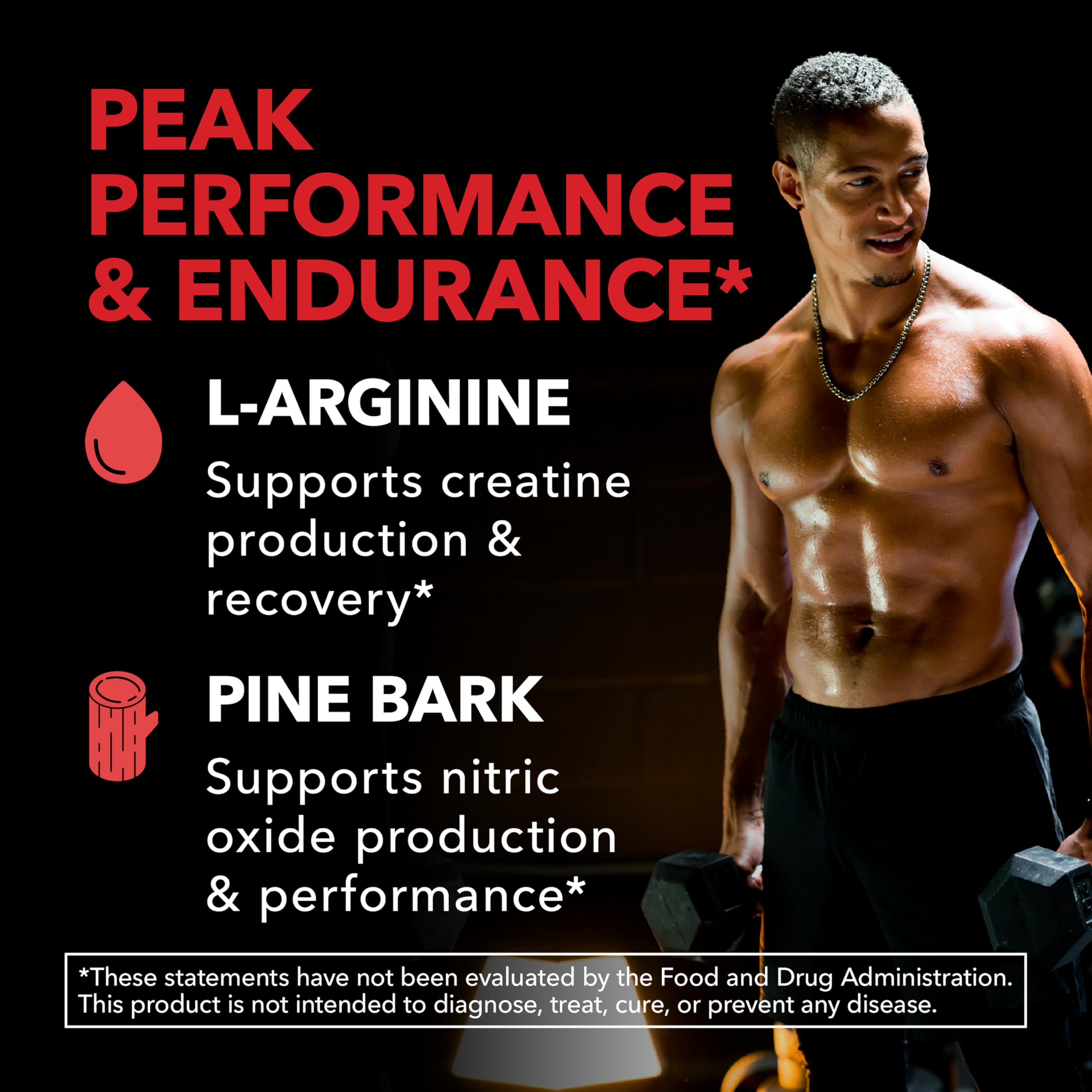 HAVASU NUTRITION L-Arginine Capsules 1800mg capsules close-up