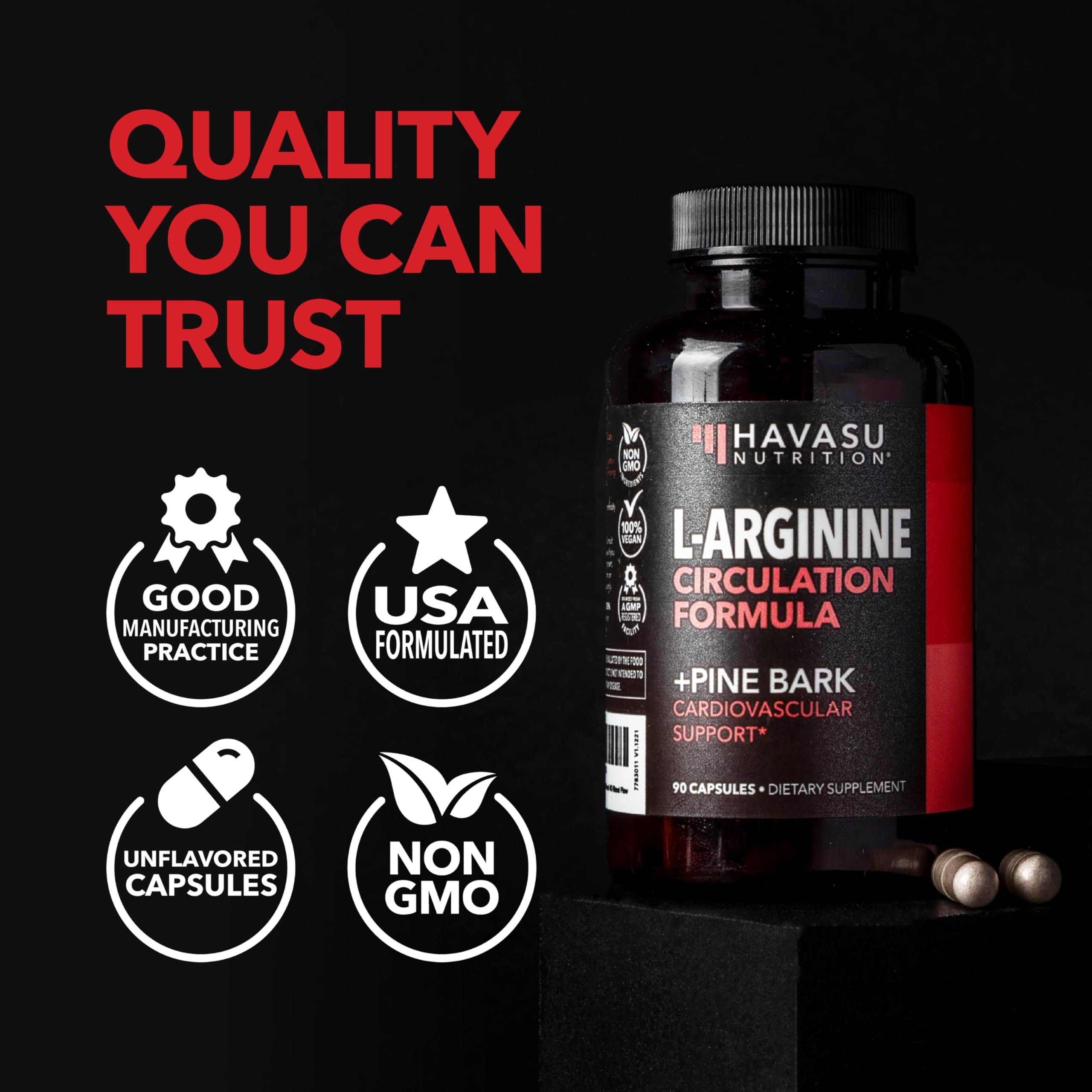 HAVASU NUTRITION L-Arginine Capsules 1800mg lifestyle scene
