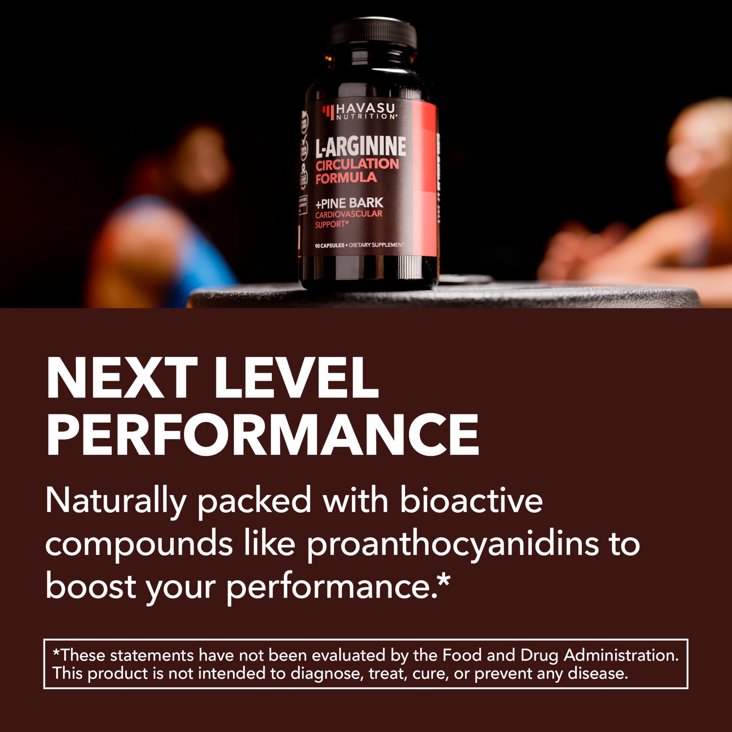 HAVASU NUTRITION L-Arginine Capsules 1800mg with measuring spoon