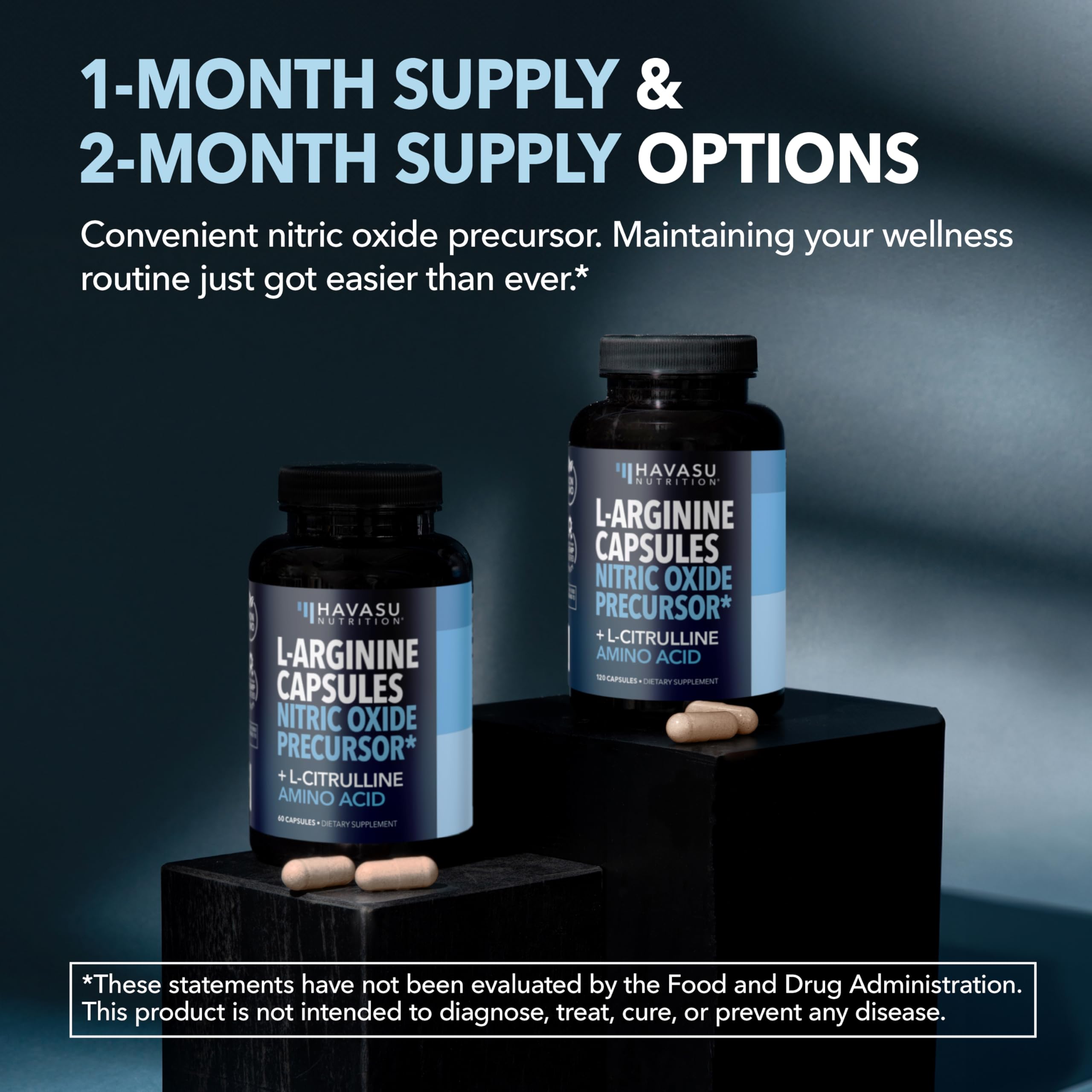 HAVASU NUTRITION L-Arginine L-Citrulline Complex 1200mg with fitness gear